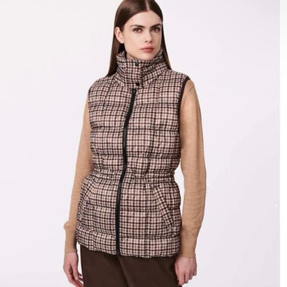 BERNARDO NWT Countryside Puffer Vest Houndstooth Pattern Size Small - Picture 1 of 12